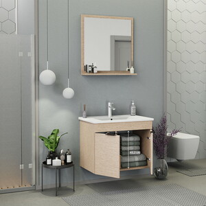  Biani Fix Arya 75 cm Banyo Dolabı Renk Aybe Bej