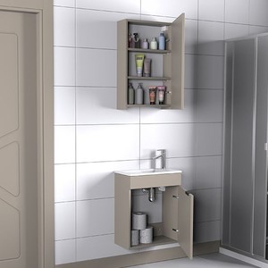  Biani Fix Loft 55 cm Latte Banyo Dolabı