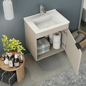  Biani Fix Loft 55 cm Latte Banyo Dolabı