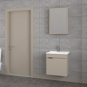 Biani Fix Loft 55 cm Latte Banyo Dolabı