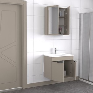  Biani Fix Loft 65 cm Latte Banyo Dolabı