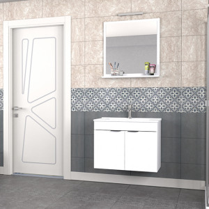 Biani Fix Arya 75 cm Banyo Dolabı Renk Mat Beyaz