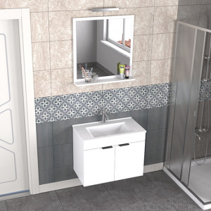  Biani Fix Arya 75 cm Banyo Dolabı Renk Mat Beyaz