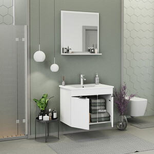  Biani Fix Arya 75 cm Banyo Dolabı Renk Mat Beyaz