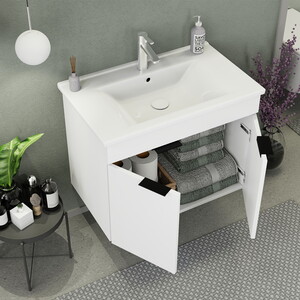  Biani Fix Arya 75 cm Banyo Dolabı Renk Mat Beyaz