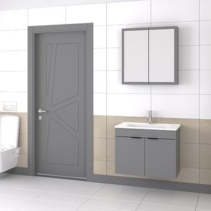  Biani Fix Loft 75 cm Mat Gri Banyo Dolabı