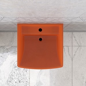  Lucco Loop 50 cm Asma Monoblok Lavabo Turuncu