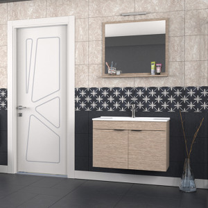 Biani Fix Arya 85 cm Banyo Dolabı Renk Aybe Bej