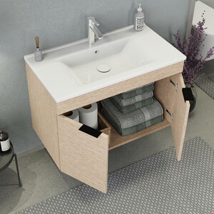 Biani Fix Arya 85 cm Banyo Dolabı Renk Aybe Bej