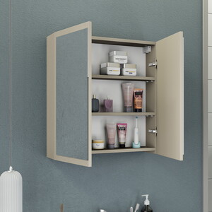  Biani Fix Loft 85 cm Latte Banyo Dolabı