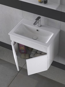  Biani Tome 60 cm Banyo Dolabı Renk Mat Beyaz