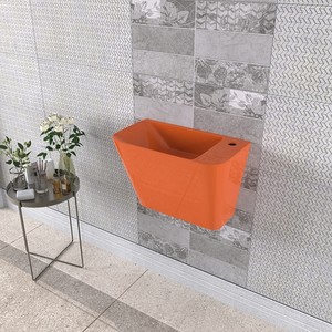 Lucco Primo 28 cm Mini Monoblok Lavabo Turuncu