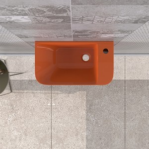  Lucco Primo 28 cm Mini Monoblok Lavabo Turuncu