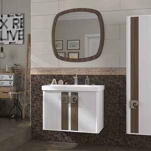  Pierre Cardin Abis 80 cm Antique White Hornbeam Banyo Dolabı