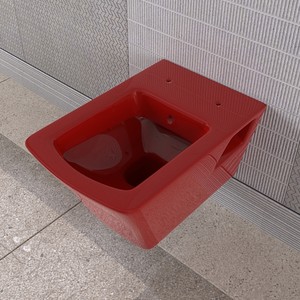  Lucco Loop 53 Cm Asma Klozet Kırmızı