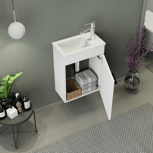  Biani Fix Arya Mini 42 cm Banyo Dolabı Mat Beyaz