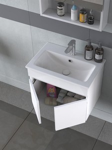  Biani Dalyan 60 cm Banyo Dolabı Renk Mat Beyaz