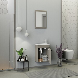  Biani Fix Arya Mini 42 cm Banyo Dolabı Latte