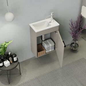  Biani Fix Arya Mini 42 cm Banyo Dolabı Latte