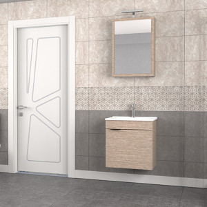 Biani Fix Loft 55 cm Banyo Dolabı Renk Aybe Bej