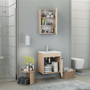  Biani Fix Loft 55 cm Banyo Dolabı Renk Aybe Bej